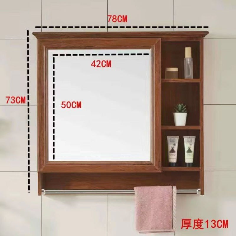 Bathroom Mirror Bathroom Wall-mounted Shelf Mirror Cabinet Bathroom Mirror Cabinet Bathroom Dressing Mirror Wall Mirror Box