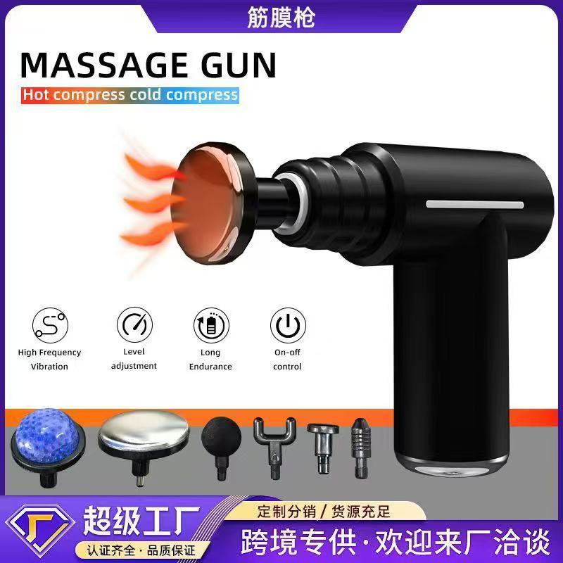 russian bestseller: multifunctional hot & cold percussion massager - mini muscle relief gun