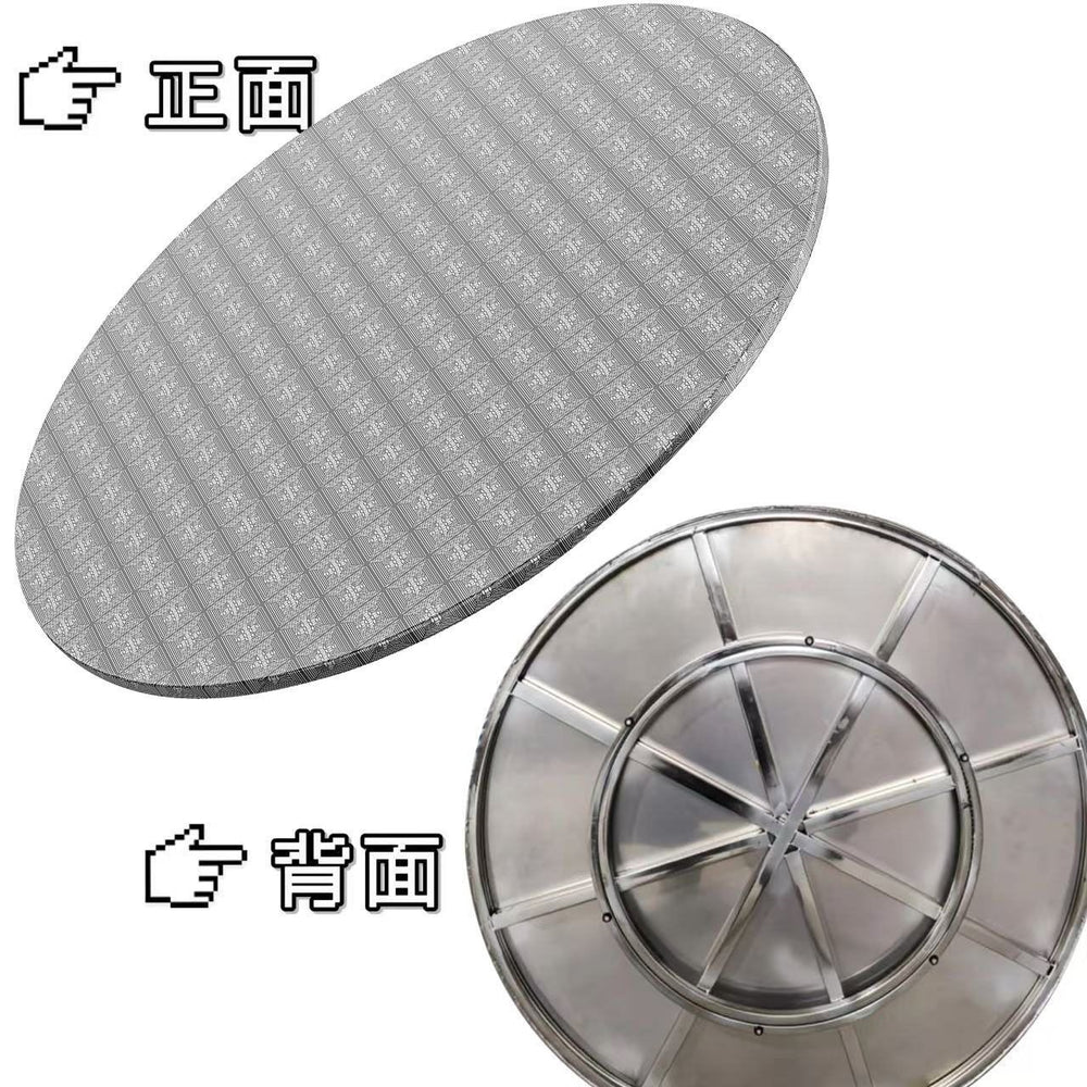 Heavy-duty stainless steel rotisserie turntable - commercial grade, high-temperature resistant baking platform