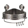 Bathroom suction cup shelf - no drilling required, wall-mounted triangular basket for toiletries and shower gel