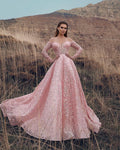 summer new arrivals: european & american style sexy cutout off-the-shoulder embroidered wedding dress/gown with a flowy skirt