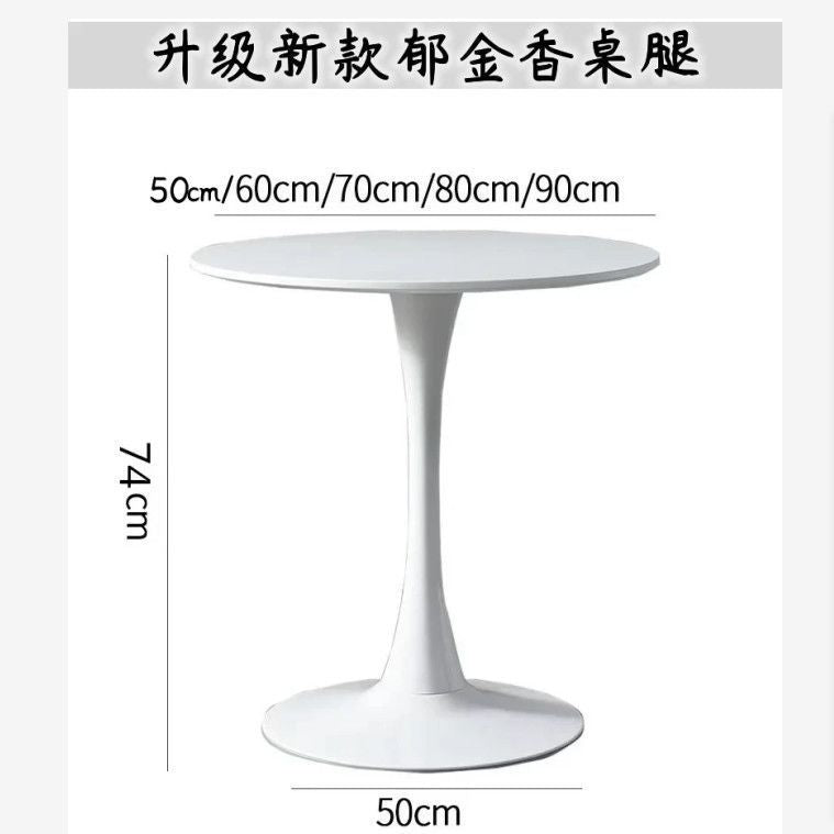 Dining table for home business reception european style simple balcony small table milk tea shop coffee shop ins home round table