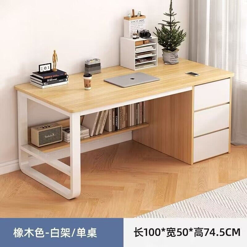 Desk computer desk desktop casualfor home student with drawer writing desk bedroom writing desk office storage desk