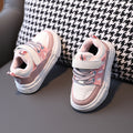 Kids sports shoes non-slip soft bottom baby second cotton shoes boys and girls fleece-linedcotton heattech shoes dissolving shoes