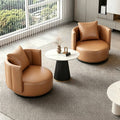 Luxury single sofa chair bar hotel b&b guest room lazy sofa chair rotatable round table combination