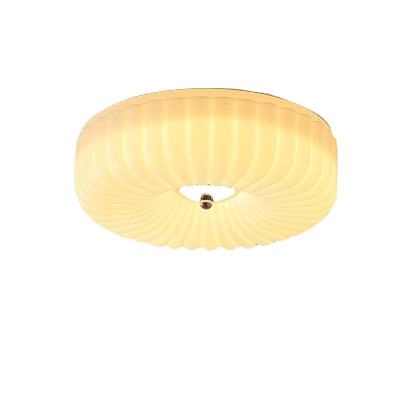 [Strict selection] Bauhaus cloakroom ceiling light medieval vintage French cream balcony foyer glass light