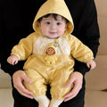 Spring & fall baby hundred-day onesie baby boy cartoon star man long sleeves romper newborn romper onesie