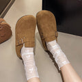 Baotou slippers for women outwear2025 spring and summer new arrivaleasiest for match slip-on shoes thick sole birkenstock shoes half slippers for women