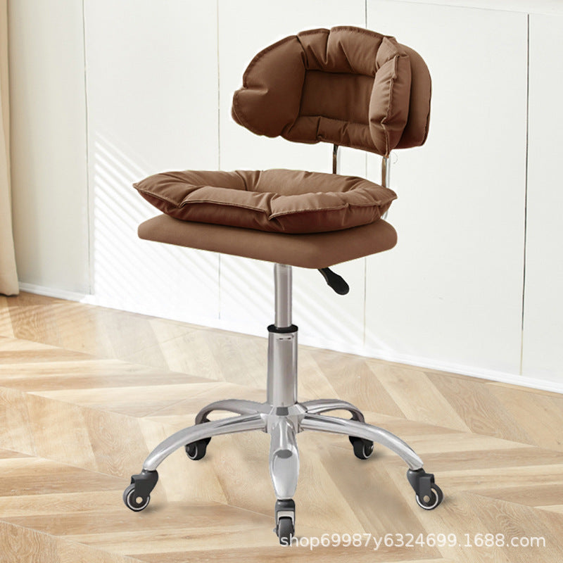 Beauty Chair Nail Art Eyelash Stool Barber Shop Backrest Lifting Chair Household Girls Bedroom Dressing Stool