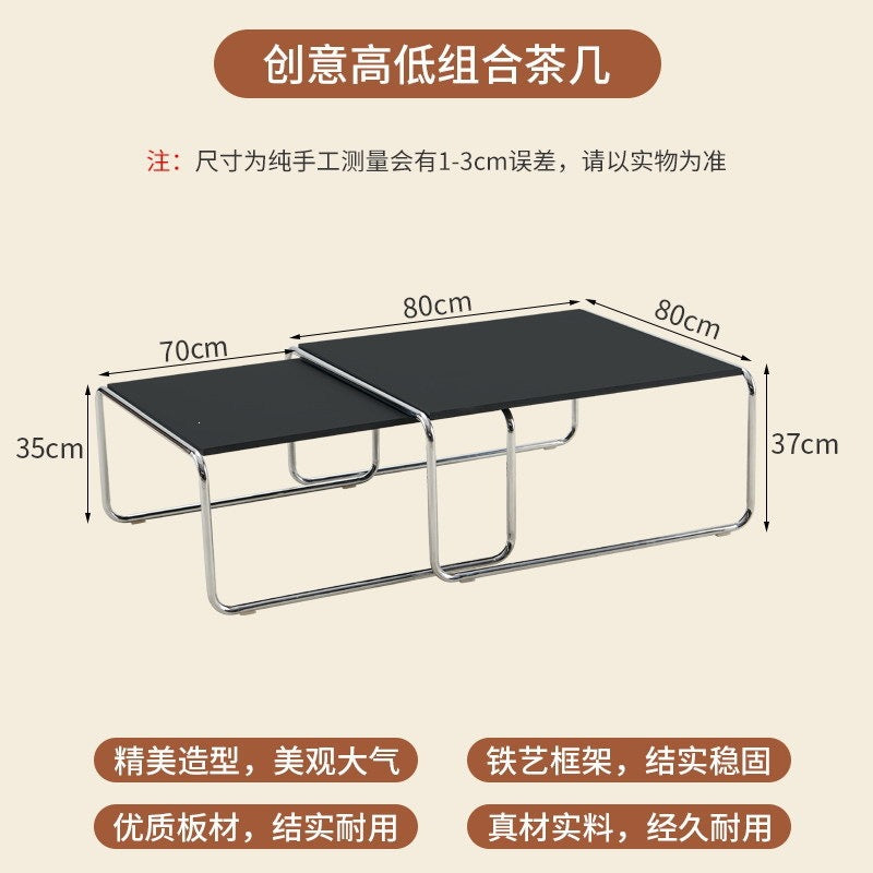 Langyujia for homewrought iron coffee table side table living room sofa creative coffee table bracket combination paint combination cream style