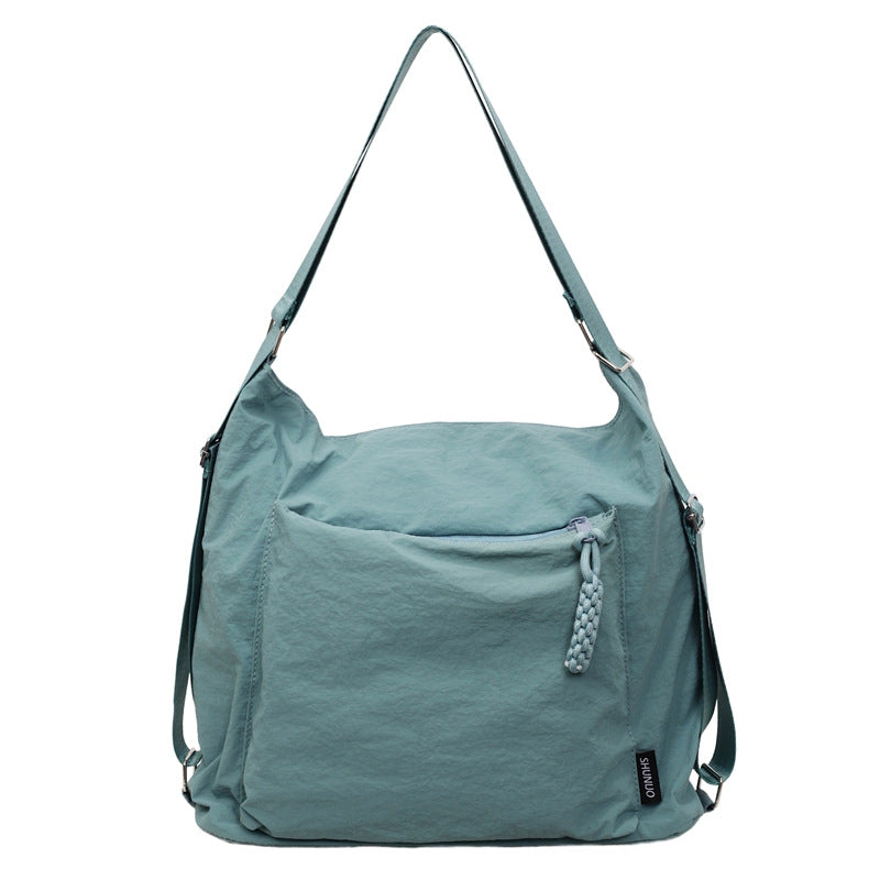 Preppy style versatile student bag 2025 autumn new arrival multifunctional shoulder & backpack minimalist commuter tote bag