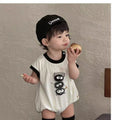 Baby bodysuit  summer thin cartoon soot sprite sleeveless short a-grade skin-friendly baby crawling suit