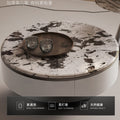 Ready-to-ship natural luxury stone coffee table, marble coffee table, small apartment villa living room pandora high-end round coffee table