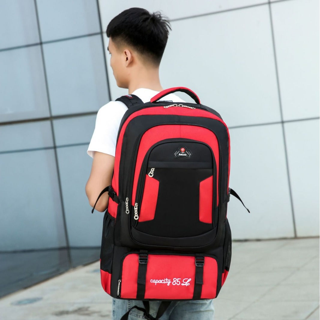 Burden reduction large-capacity backpack 85 liters travel bag men's mountaineering outdoor women's business travel backpack middle school student schoolbag