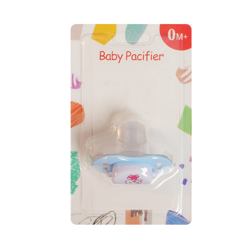 English card pack, baby pacifier cartoon silicone sleeping pacifier, newborn baby pacifier with lid.