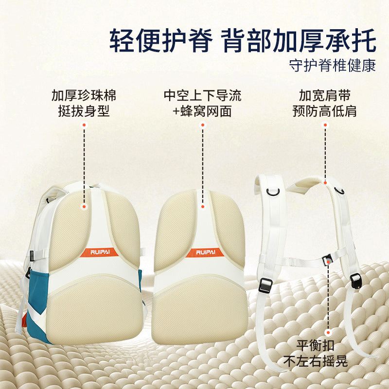 Rui brand new backpack women's large-capacity outdoor sports travel leisure backpack junior high school high school student schoolbag