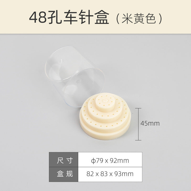 Dental 48-hole low-speed car needle box, sterilization box, needle holder, round car needle box, root canal file placement box, storage box.