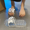 New crystal slippers for women - summer home bathroom non-slip, water-repellent, odor-resistant, outdoor beach thong sandals