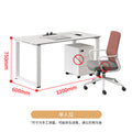 Saint li office desk and chair set - minimalist modern computer desk with partition, staff booth, office furniture