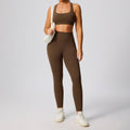 Amazon women's two-piece activewear set: high-waisted, butt-lifting, compression workout outfit - quick-dry, breathable yoga set