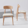 Nordic solid wood slate dining table and chair modern casual log for homeaccessible luxury high-end small apartment cream style dining table