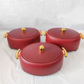 Food warmer containerexport2l-2.5l-3l3pcs egg-shaped high-legged insulated lunch box