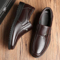 Clearance sale: men's leather shoes - autumn styles, fashionable & versatile, business casual, soft sole, perfect for middle-aged and elderly men