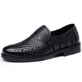 New arrival business hole cool leather shoes men's casual wedding groom british sandals summer breathable youth pointed toe men's shoes