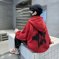 Kids' spring outfit:  new boys' hooded sweatshirt - stylish, trendy, and versatile top for mid-to-large children - perfect spring base layer