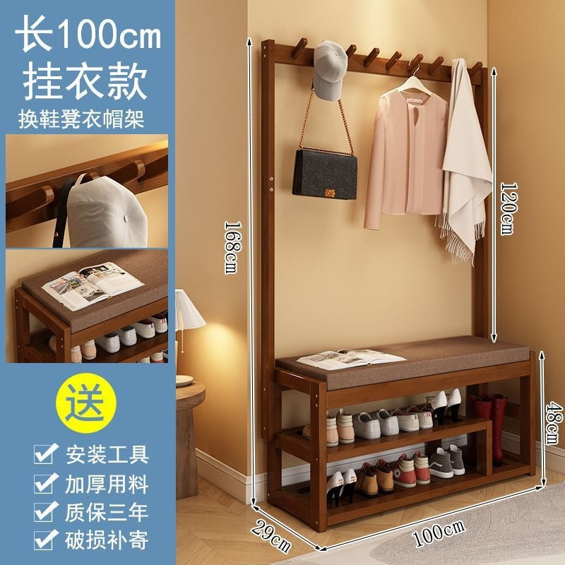 Durable, multi-tiered shoe rack and bench combo for entryways – perfect for small, narrow doorways. all-in-one shoe cabinet with bench seating for changing shoes