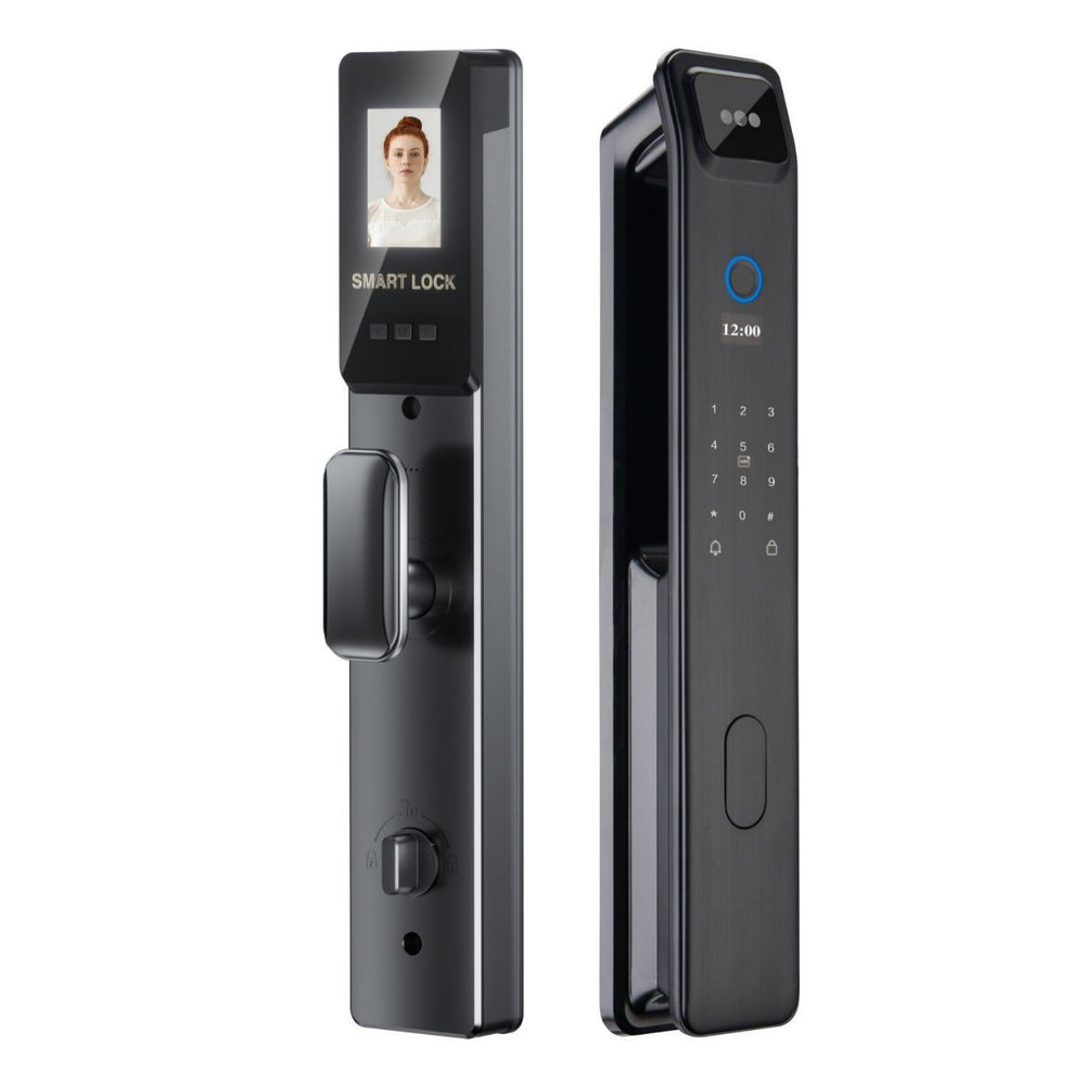 Fingerprint lock face recognition smart door lock password lock anti-theft door public rental house home door lock electronic lock