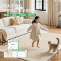 Removable and washable carpet, living room modern cream style bedroom sofa, machine washable double layer floor mat, accessible luxuryclassy carpet