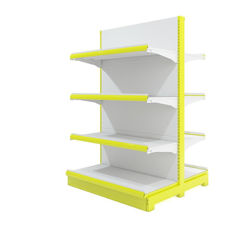 Snack supermarket shelves with bottom cabinets are very busy. Zhao Yiming has good storage for bulk goods. I want to come to the snack food display rack.
