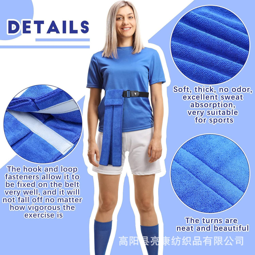 Velcro towel, sports towel, football towel, soccer towel - hangable sports towel - customizable with embroidered logo or printed design