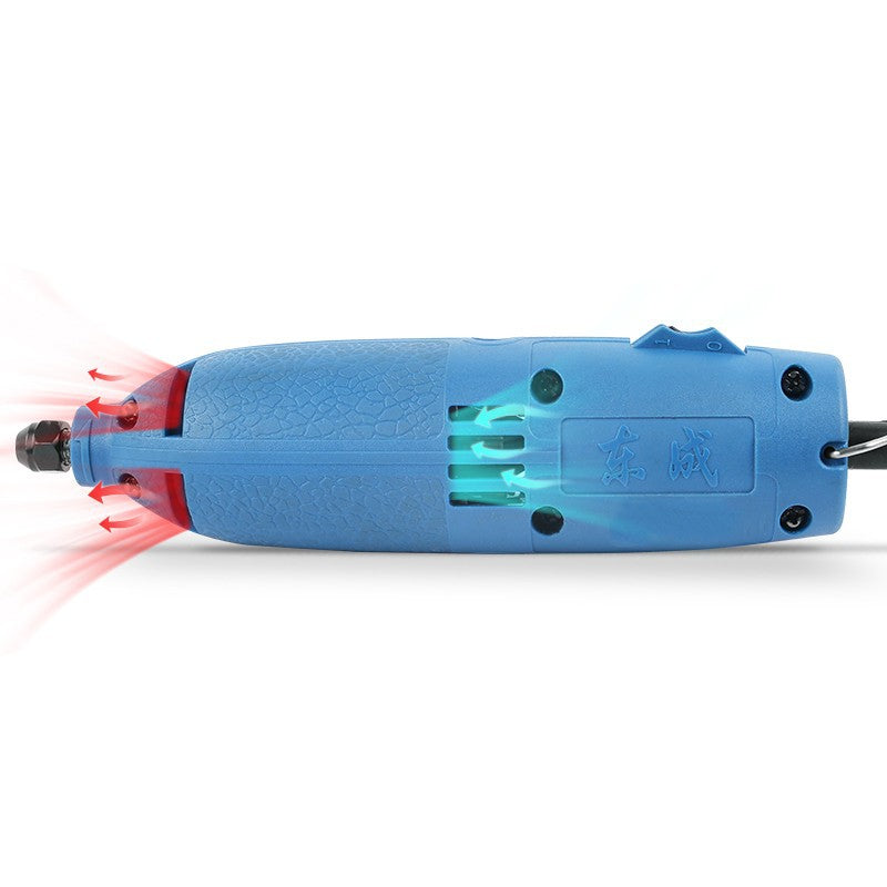 Dongcheng 105w small handheld electric grinder mini jade carving machine cutting machine power tool polishing artifact