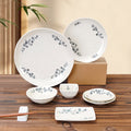 Chinoiserie underglaze ceramic seasoning dish stylish modern casual restaurant for home ceramic dish plate cooking soy sauce dish
