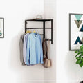 No punching corner coat rack wall hanging storage bedroom entrance for home simple coat rack corner storage clothes drying rack