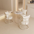 Cream style balcony table and chair three-piece set tea table and chair combination for home small apartmentaccessible luxury creative negotiation b&b table and chair