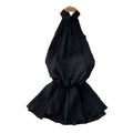 Qianjin style halter pleated backless suspender skirt for women summer pure lust style waist tie back holiday style vest tops