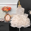 summer girls' sequin floral high-end dress, stylish princess party dress for baby girls, wholesale chic dresses