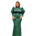 Tiktok african women's clothing  new christmas party dress cross-border e-commerce  hot-selling dress