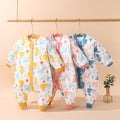 Newborn baby sleeping bag - autumn/winter style, anti-kick quilt, unisex baby padded sleeping bag with leg opening