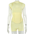 European and american style cross-border women's slimming outfit: high-neck sleeveless solid color bodycon jumpsuit for fitness and everyday wear