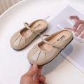 Girls' summer slippers: new slip-on, princess-style, closed-toe sandals for girls - fashionable soft-soled outdoor slides