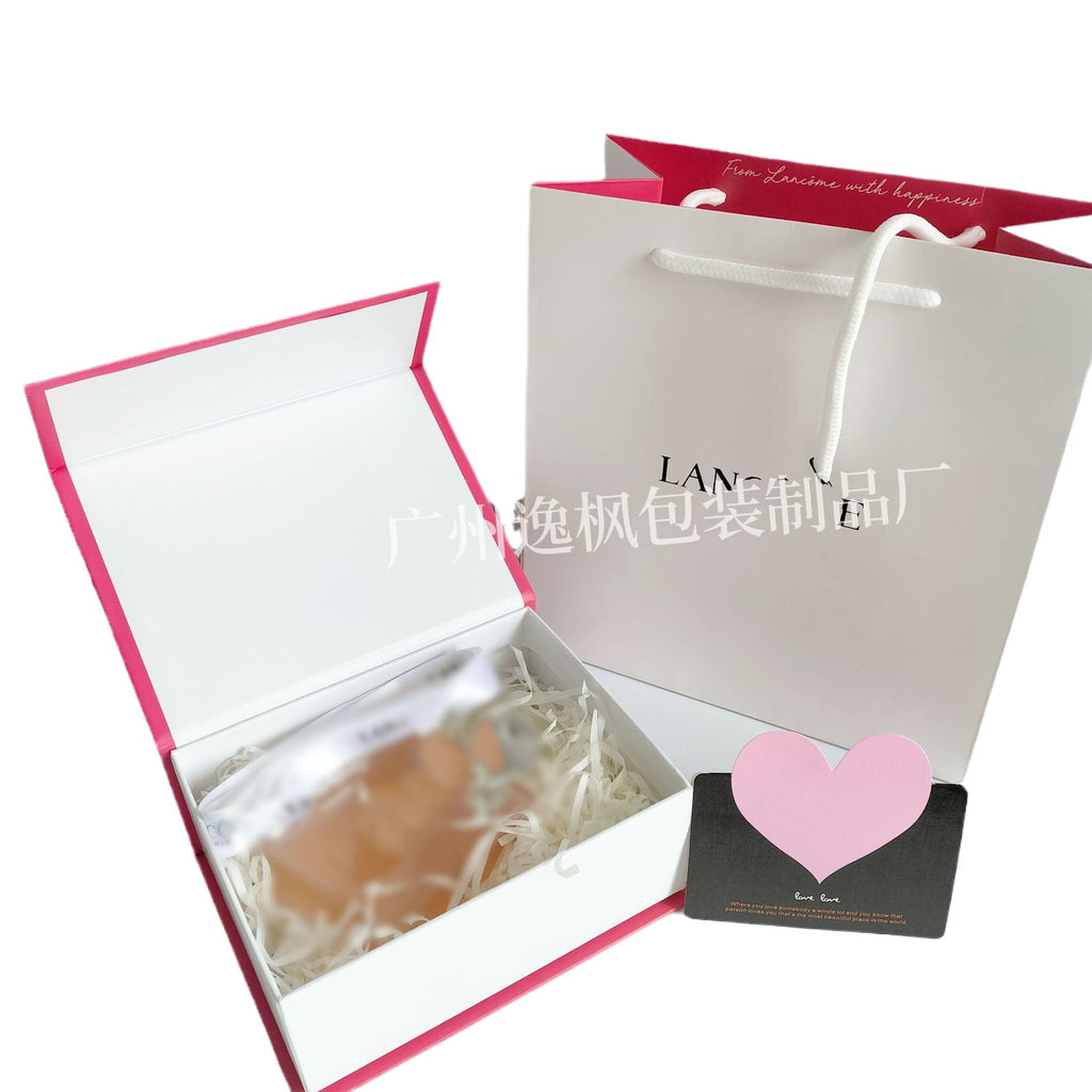 Blue perfume box gift box lipstick air cushion gift box portable gift bag gift box