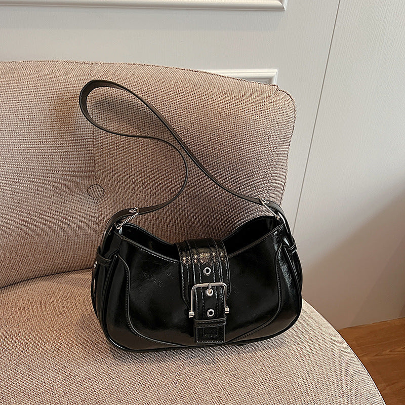 Cross-border high-end niche bag women's 2025 new spring and summer sweet and cool Spice Girl messenger bag women's shoulder armpit bag