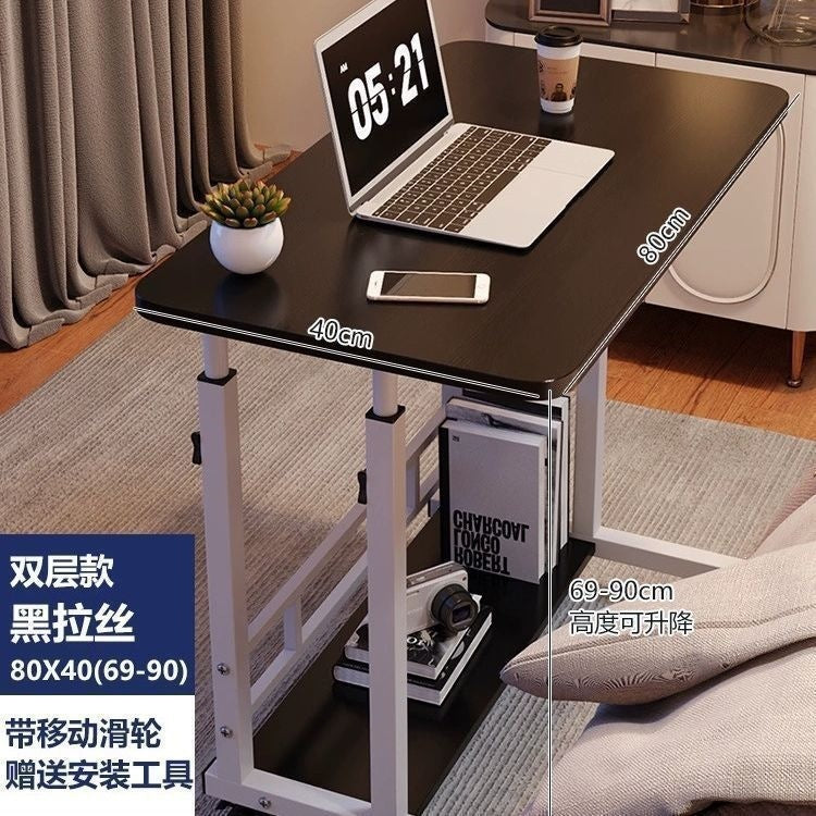 Lift study table bedside table bedroom simple bed computer bedroom lazy table movable office simple desk
