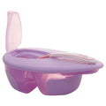 Newborn baby bowl and spoon set - baby food bowl, feeding bowl, divided plate, temperature-sensitive spoon, portable and drop-proof children's tableware