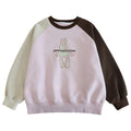 Girls' sweatshirt - new autumn/winter  collection - loose fit crew neck cartoon casual long sleeve top for girls (sizes for mid-to-large children) - winter fleece-lined