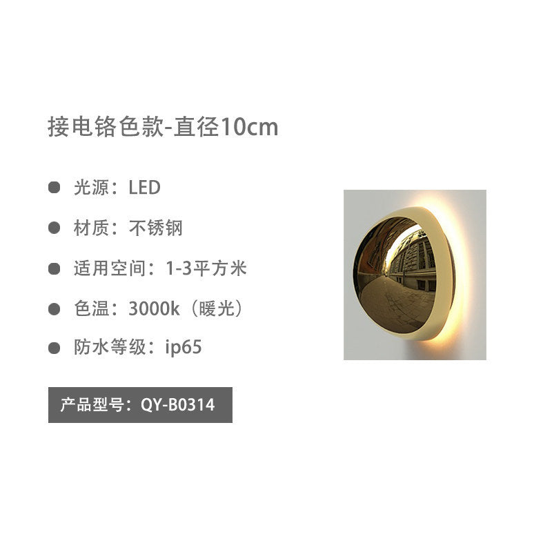 Outdoor wall light waterproof courtyard lamp villa garden decorative wall sconce balcony walkway light modern stainless steel wall lamp
